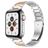 Mobigear Lissabon Bracelet Acier Apple Watch Fermeture boucle déployante - 49/46/45/44 mm - Rose doré / Argent
