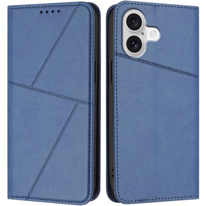 Mobigear Frosted Flip iPhone 17 Étui Portefeuille - Bleu