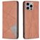 Mobigear Rhombus Slim Housse iPhone 15 Pro Max Etui - Marron