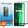 Mobigear Premium Realme X50 Verre trempé Protection d'écran - Compatible Coque - Noir (Lot de 3)