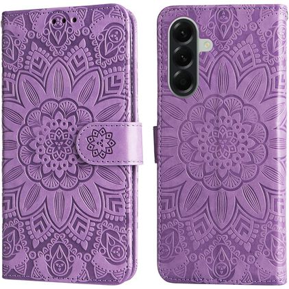 Mobigear Sunflower Samsung Galaxy A57 Étui Portefeuille - Violet