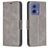 Mobigear Excellent Housse Motorola Moto G85 Etui Porte-Monnaie - Gris