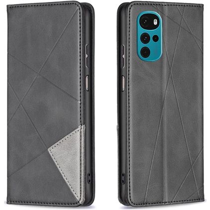 Mobigear Rhombus Slim Motorola Moto G22 Étui - Noir