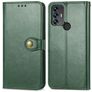 Mobigear Snap Button Housse TCL 30 SE Etui Porte-Monnaie - Vert