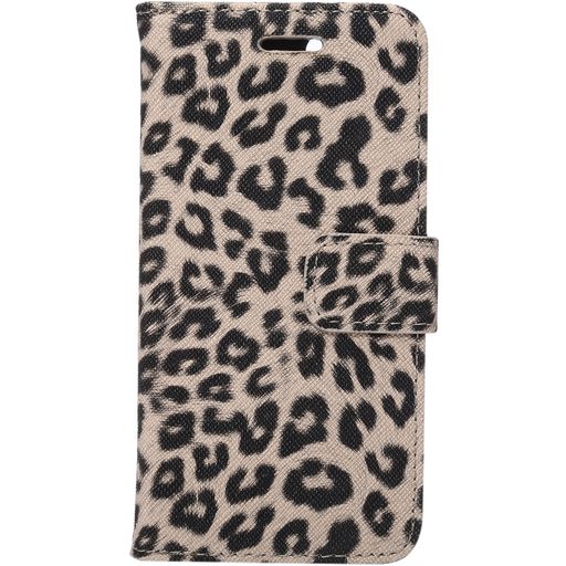 Mobigear Leopard Housse iPhone SE (2020) Etui Porte-Monnaie - Marron