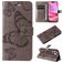 Mobigear Butterfly Housse iPhone 16 Etui Porte-Monnaie - Gris