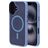 Mobiparts Hardcover Coque iPhone 16e MagSafe Coque arrière Rigide - Satin Light Blue