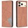 Mobigear Rhombus Slim Housse iPhone 17 Pro Etui - Marron