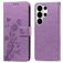 Mobigear Flowers Housse Samsung Galaxy S26 Ultra Etui Porte-Monnaie - Violet