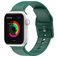 Mobigear Dashed Bracelet Silicone Apple Watch Fermeture boucle ardillon - 42/41/40/38 mm - Vert