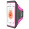 Mobiparts Comfort Fit Brassard Téléphone iPhone SE (2016) Brassard Coque de Sport en Neoprène - Neon Pink