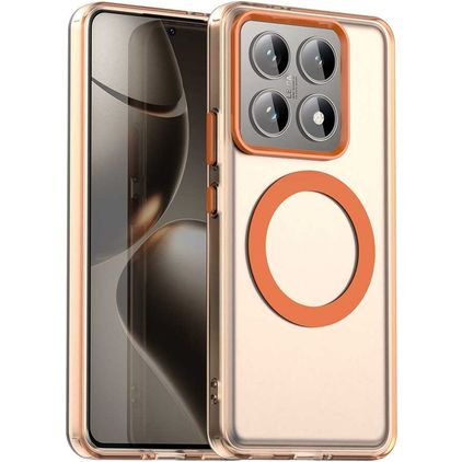 Mobigear Shockproof Coque Xiaomi 14T MagSafe Coque arrière Rigide - Orange