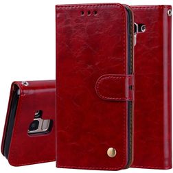 Mobigear Wallet Housse Samsung Galaxy J6 (2018) Etui Porte-Monnaie - Rouge