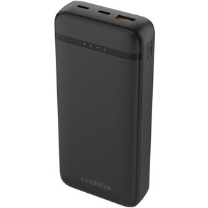 Mobilize - Batterie externe Triple USB / USB-C 20.000 mAh Power Delivery 20W - Noir