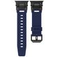 Mobigear Explorer Bracelet Silicone Apple Watch Fermeture boucle ardillon - 49/46/45/44 mm - Noir / Bleu