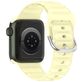 Mobigear Bumpy Bracelet Silicone Apple Watch Fermeture boucle ardillon - 49/46/45/44 mm - Jaune