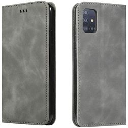 Mobigear Retro Slim Housse Samsung Galaxy A71 Etui Porte-Monnaie - Gris