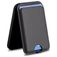 Mobigear Wallet Stand - Porte Cartes en - 3 Cartes - Compatible MagSafe - Noir