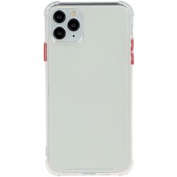 Mobigear Cushion iPhone 12 Pro Max TPU souple Coque arrière Antichoc - Blanc