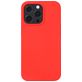 Mobigear Rubber Touch Coque iPhone 14 Pro Coque arrière en Silicone - Rouge