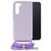 Mobilize Lanyard Gelly Samsung Galaxy S23 Plus Coque avec cordon en TPU Souple - Pastel Purple