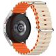 Mobigear Ocean Bracelet Silicone Smartwatch Fermeture boucle ardillon - Connexion universelle de 20 mm - Orange / Lumière stellaire