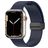 Mobigear Sport Mag Bracelet Silicone Apple Watch Fermeture magnétique - 42/41/40/38 mm - Bleu Marin