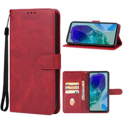 Mobigear Wallet Housse Samsung Galaxy M55 Etui Porte-Monnaie - Rouge