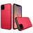 Mobigear Card iPhone 11 Plastique rigide Coque arrière Antichoc avec porte-cartes - Rouge