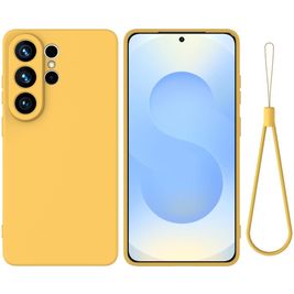 Mobigear Rubber Touch Coque Samsung Galaxy S26 Ultra Coque arrière en Silicone - Jaune