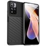 Mobigear Groove Coque Xiaomi Redmi Note 11T Coque arrière en TPU Souple - Noir