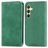 Mobigear Retro Slim Housse Samsung Galaxy S25 Plus Etui Porte-Monnaie - Vert