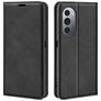 Mobigear Retro Slim Housse Motorola Edge X30 Etui Porte-Monnaie - Noir