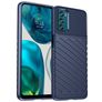 Mobigear Groove Coque Motorola Moto G42 Coque arrière en TPU Souple - Bleu