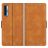 Mobigear Slim Magnet Housse TCL 20L Etui Porte-Monnaie - Cognac