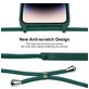 Mobigear Lanyard iPhone 14 Pro Coque avec cordon en Silicone - Vert foncé