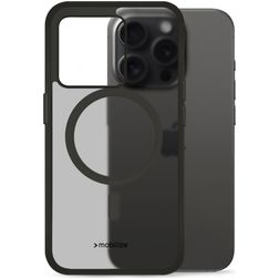 Mobilize Hybrid iPhone 15 Pro MagSafe Plastique rigide Coque arrière Antichoc - Noir