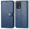 Mobigear Snap Button Housse Realme GT Master Edition Etui Porte-Monnaie - Bleu