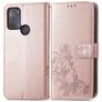 Mobigear Clover Housse Motorola Moto G50 Etui Porte-Monnaie - Rose doré
