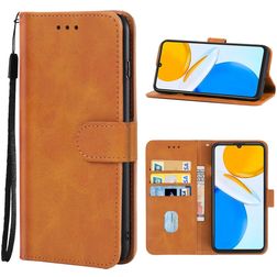 Mobigear Wallet Housse HONOR X7 Etui Porte-Monnaie - Marron