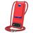 Mobigear Lanyard Card iPhone Air Coque avec cordon en Silicone et Porte-Cartes - Rouge