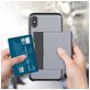 Mobigear Card Coque iPhone XR Coque arrière Rigide Anti-Chocs avec Porte-Cartes - Rose doré