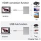 Mobigear - Hub USB-C vers HDMI / USB-A / USB-C - Gris