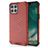 Mobigear Honeycomb Coque iPhone 12 Pro Max Coque arrière Rigide Anti-Chocs - Rouge