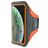 Mobiparts Comfort Fit Brassard Téléphone iPhone X Brassard Coque de Sport en Neoprène - Neon Orange