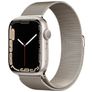 Mobigear Loop Bracelet Milanais pour Apple Watch Fermeture magnétique - 42/41/40/38 mm - Lumière stellaire