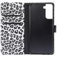 Mobigear Leopard Housse Samsung Galaxy S21 Etui Porte-Monnaie - Blanc