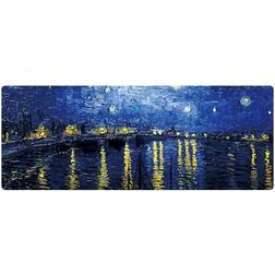 Mobigear Anti-Slip - Tapis de souris - 40 x 90 CM - Starry Night Over the Rhône