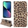 Mobigear Leopard Housse iPhone 14 Etui Porte-Monnaie - Jaune