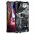 Mobigear Armor Stand Coque Samsung Galaxy S22 Ultra Coque arrière Rigide Anti-Chocs avec Support Amovible - Bleu